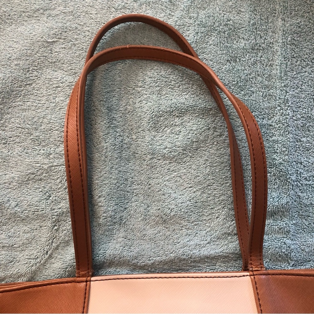 Nine West Black Tan & White Bucket Purse Shoulder straps EUC Excellent condition - Picture 5 of 9